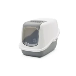 SAVIC Maison de Toilette Nestor Blanc/Gris 56x39x38,5 cm