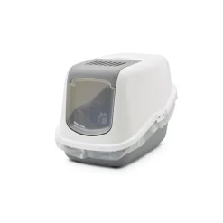 SAVIC Maison de Toilette Nestor Blanc/Gris 56x39x38,5 cm