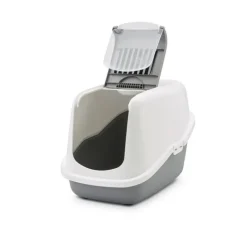 SAVIC Maison de Toilette Nestor Blanc/Gris 56x39x38,5 cm