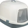 TRIXIE Maison de toilette pour chat coloris bleu Primo - Taille XXL 56 x 47 x 71 cm