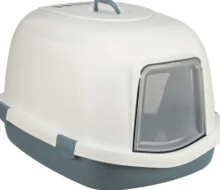 TRIXIE Maison de toilette pour chat coloris bleu Primo - Taille XXL 56 x 47 x 71 cm