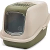SAVIC Maison de toilette pour chat Nestor Happy Planet coloris vert en plastique - 56 x 39 x 38,5 cm