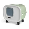 SAVIC Maison de toilette pour chat Mira coloris vert en plastique recyclé - 55,5 x 44 x 49,5 cm