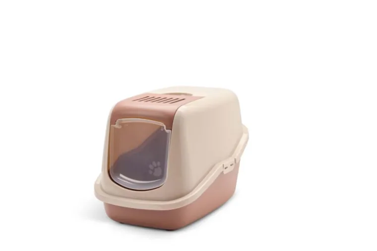 SAVIC Maison de toilette pour chat coloris champagne Nestor - 56 x 39 x 38,5 cm