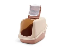 SAVIC Maison de toilette pour chat coloris champagne Nestor - 56 x 39 x 38,5 cm