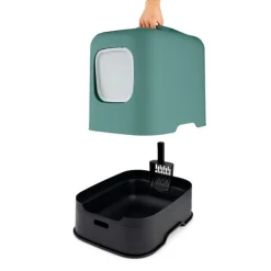 ROTHO Maison de toilette pour chat coloris vert de Gui Rhoto Biala - 44,3 x 39,50 x 51 cm