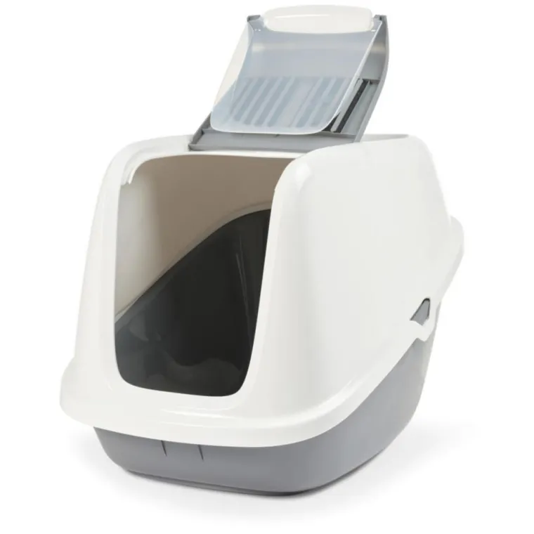 SAVIC Maison de toilette pour chat Nestor Giant coloris blanc en plastique