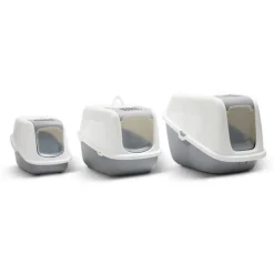 SAVIC Maison de toilette pour chat Nestor Giant coloris blanc en plastique