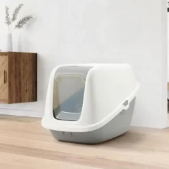 SAVIC Maison de toilette pour chat Nestor Giant coloris blanc en plastique