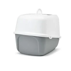 SAVIC Maison de toilette pour chat Nestor Jumbo Gris 66,5x48,5x46,5 cm