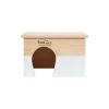 ZOLUX Maison en bois Home rectangle taille L blanc 28x23x17,5 cm