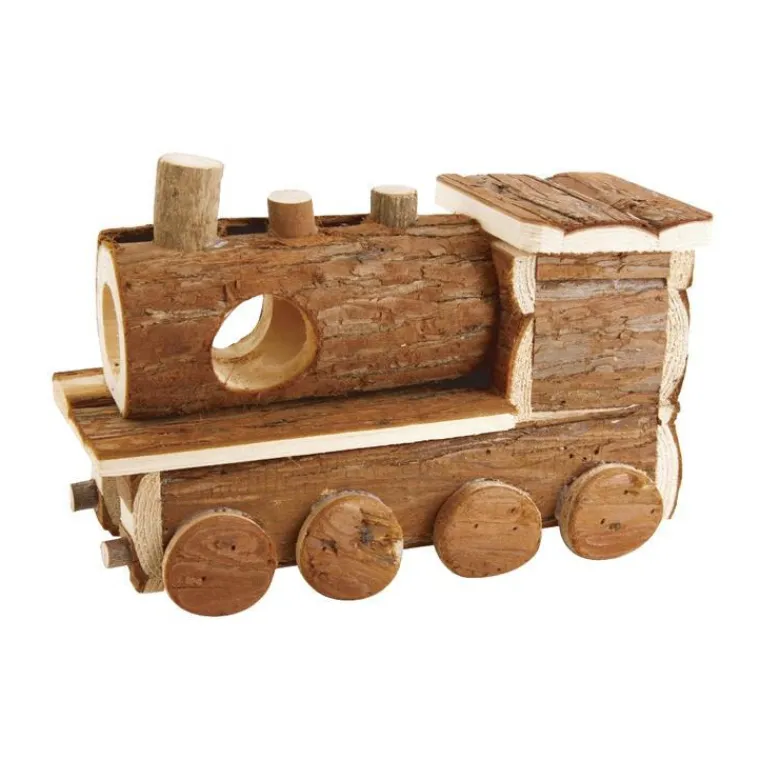 BUBIMEX Maison en bois locomotive 24 cm