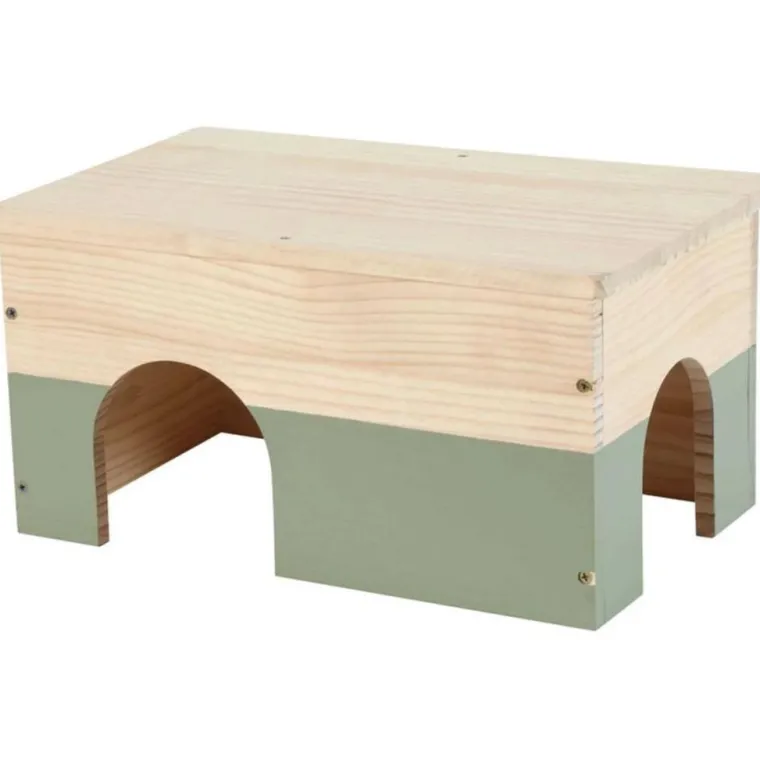 ZOLUX Maison en bois pour lapin coloris vert Neolife – Taille XL