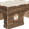 TRIXIE Maison rustique pour petits animaux coloris marron en bois tilde - 39 x 22 x 29 cm
