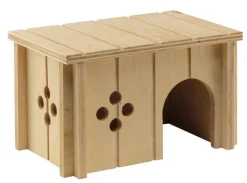 FERPLAST Maisonnette pour hamster coloris marron en bois