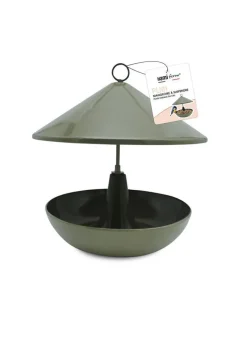 HAMIFORM Mangeoire pour oiseaux coloris gris en métal Plibi Cloiseau