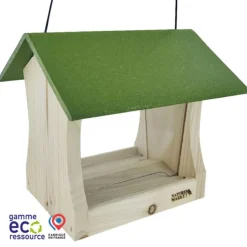 NATURE'S MARKET Mangeoire pour oiseaux en épicéa coloris vert eco-ressourcée suspendue Natures Market Miam - 19 x 20 x 20 cm