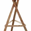 TRIXIE Mangeoire sur pied en bois naturel avec toit - 48 x 27 x 46/130 cm