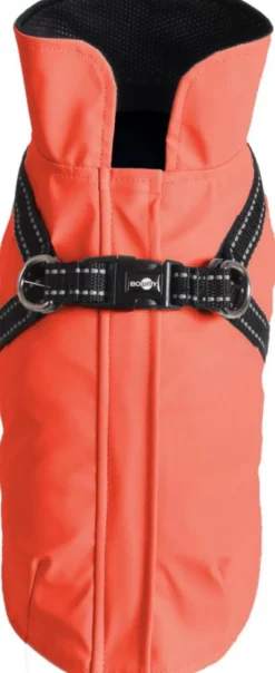 BOBBY Manteau pour chien coloris corail avec harnais intégré Tom - Taille 30S