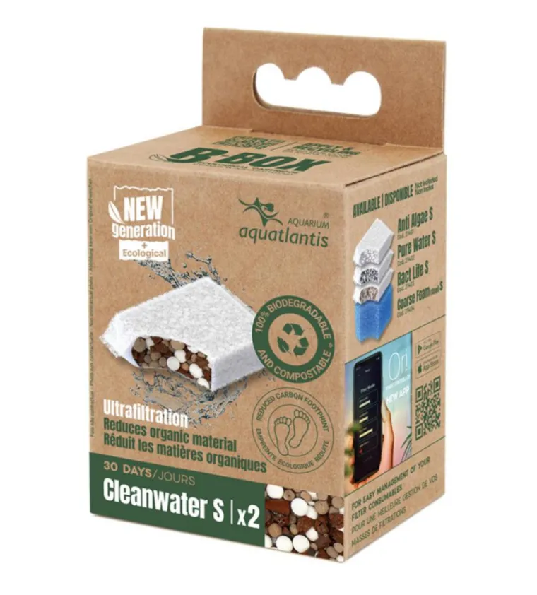 AQUATLANTIS Masses filtrantes pour aquarium coloris blanc B-Box cleanwater - Taille S x 2