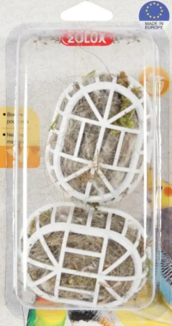 ZOLUX Matériau de nidification pour oiseau coloris marron Sphères bourre - x 2