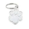 MYFAMILY Médaille classic patte blanche pour chien en acier