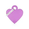 MYFAMILY Médaille en aluminium violet Basic petit cœur