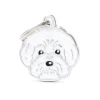 MYFAMILY Médaille friends pour bichon bolonais en métal