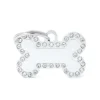 MYFAMILY Médaille glam petit os blanc