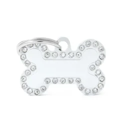 MYFAMILY Médaille glam petit os blanc