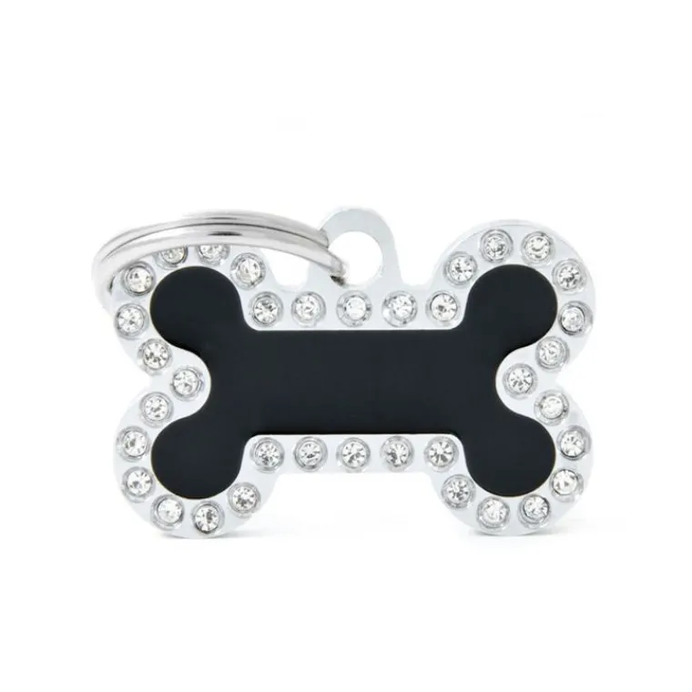 MYFAMILY Médaille glam petit os noir