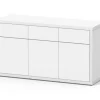 AQUATLANTIS Meuble pour aquarium en bois coloris blanc 3 portes Sublime Ultra 150 - 150 x 50 x 83 cm