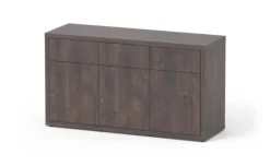 AQUATLANTIS Meuble pour aquarium en bois coloris chêne foncé 3 portes Sublime Ultra 150 - 150 x 50 x 83 cm