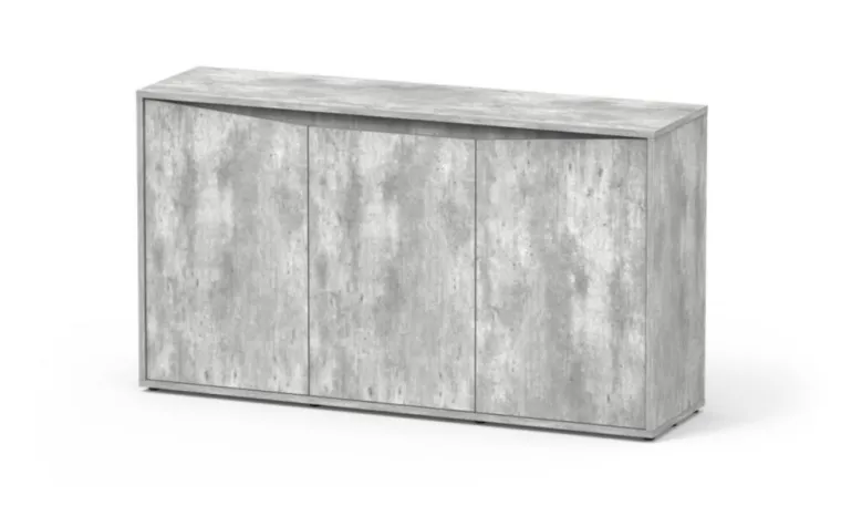 AQUATLANTIS Meuble pour aquarium en bois coloris béton Slpendid 150 - 150 x 40 x 83 cm