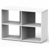 AQUATLANTIS Meuble pour aquarium en bois coloris blanc Prestige 100 - 100 x 40 x 73 cm