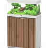 AQUATLANTIS Meuble Prestige pour aquarium 80 coloris blanc en bois - 80 x 35 x 83 cm