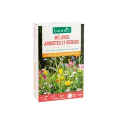 BOTANIC® Mélange mellifère arbuste et rosiers - graines à semer (10 m²)