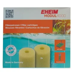 BLUE CORAL Mousse blanche pour filtre, lot de 2, compatible Powerline XL et Modul 4000 - EHEIM