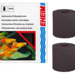BLUE CORAL Mousse charbon pour filtre PowerLine, spécifique pour aquarium, marque EHEIM - Lot de 2