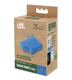 AQUATLANTIS Mousse de filtration grosse pour aquarium coloris bleu B-Box coarse foam - Taille L