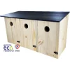 NATURES MARKET Nichoir communautaire pour mésanges et moineaux coloris beige en bois fabrication française - Ø 28 mm