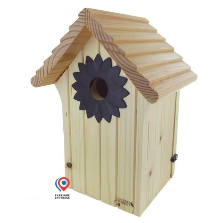 NATURES MARKET Nichoir Marguerite Ouverture Ø 28 mm - 13x13x26 cm