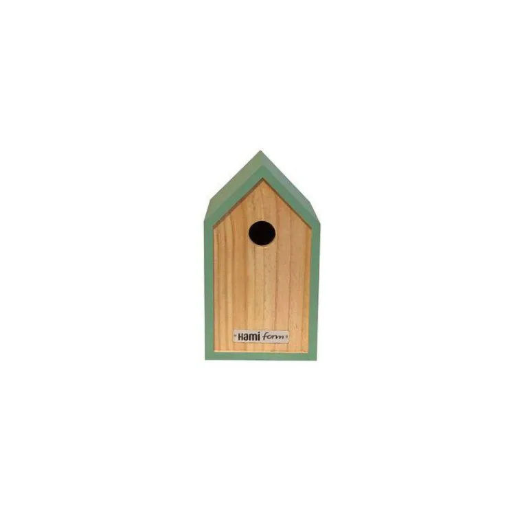 HAMIFORM Nichoir moonk vert en bois 23 x 17 x H 20 cm