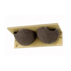 NATURES MARKET Nichoir pour hirondelles de fenêtre en béton de bois coloris marron Santa Cruz – 38 x 16 x 11 cm