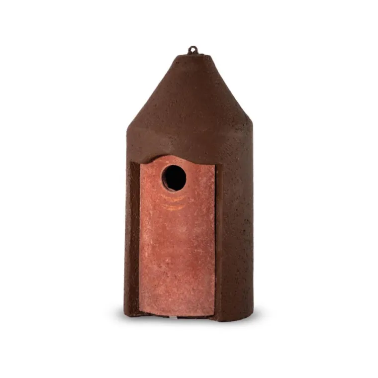 SCHWEGLER Nichoir pour mésanges charbonnières ou moineaux friquets en béton de bois coloris marron – Ø 32 mm