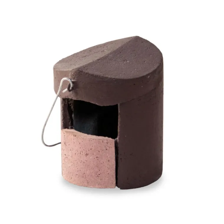 SCHWEGLER Nichoir pour rouges-gorges ou gobe-mouches gris en béton de bois coloris marron