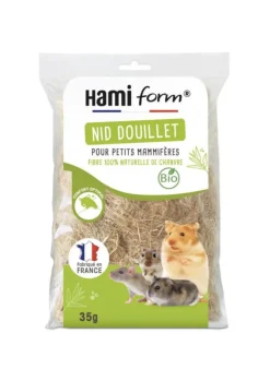 HAMIFORM Nid douillet pour petits mammifères 100% chanvre – 35 g