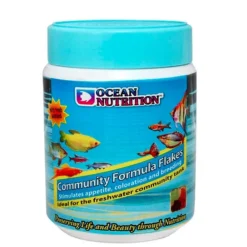 BLUE CORAL Nourriture en flocons pour poissons communautaires, 34g - OCEAN NUTRITION Community Formula