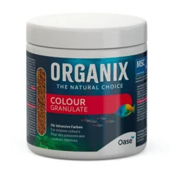BLUE CORAL Nourriture pour poissons colorés - OASE Organix Colour Granulate - 250ml