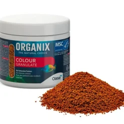 BLUE CORAL Nourriture pour poissons colorés - OASE Organix Colour Granulate - 175ml